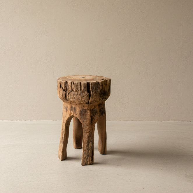 Vintage Tree Trunk Stool