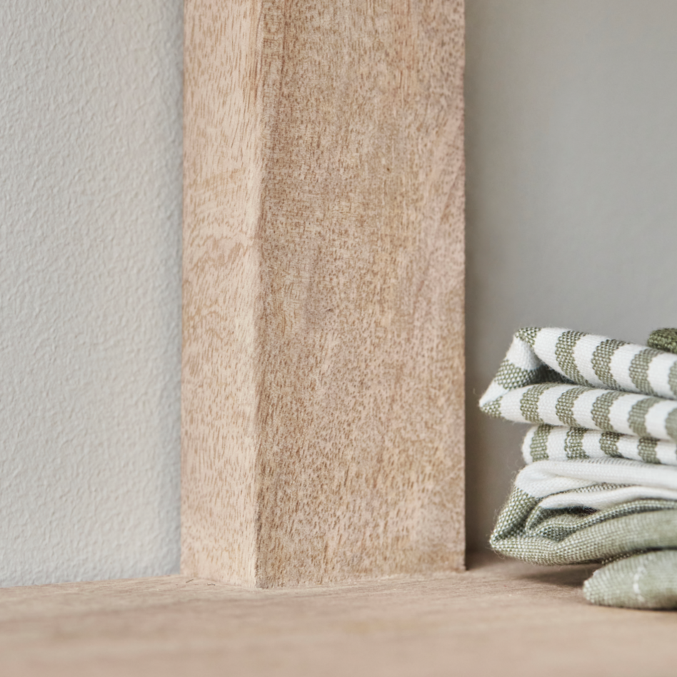 Mango Wood Open Shelf - Design Vintage