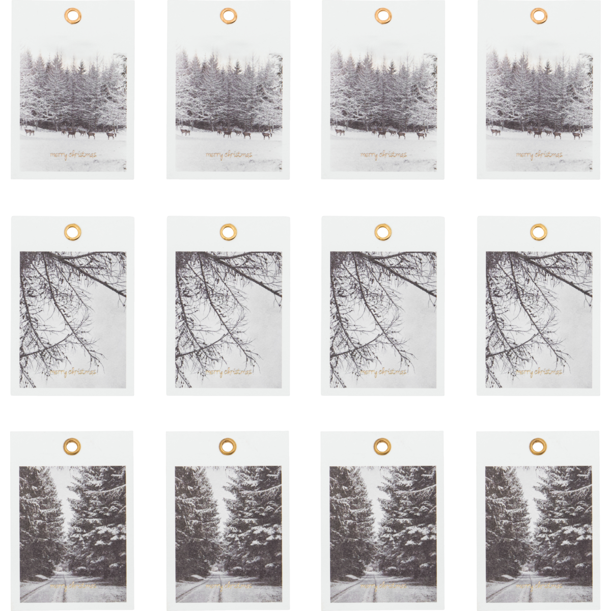 Set of Winter Gift Tags