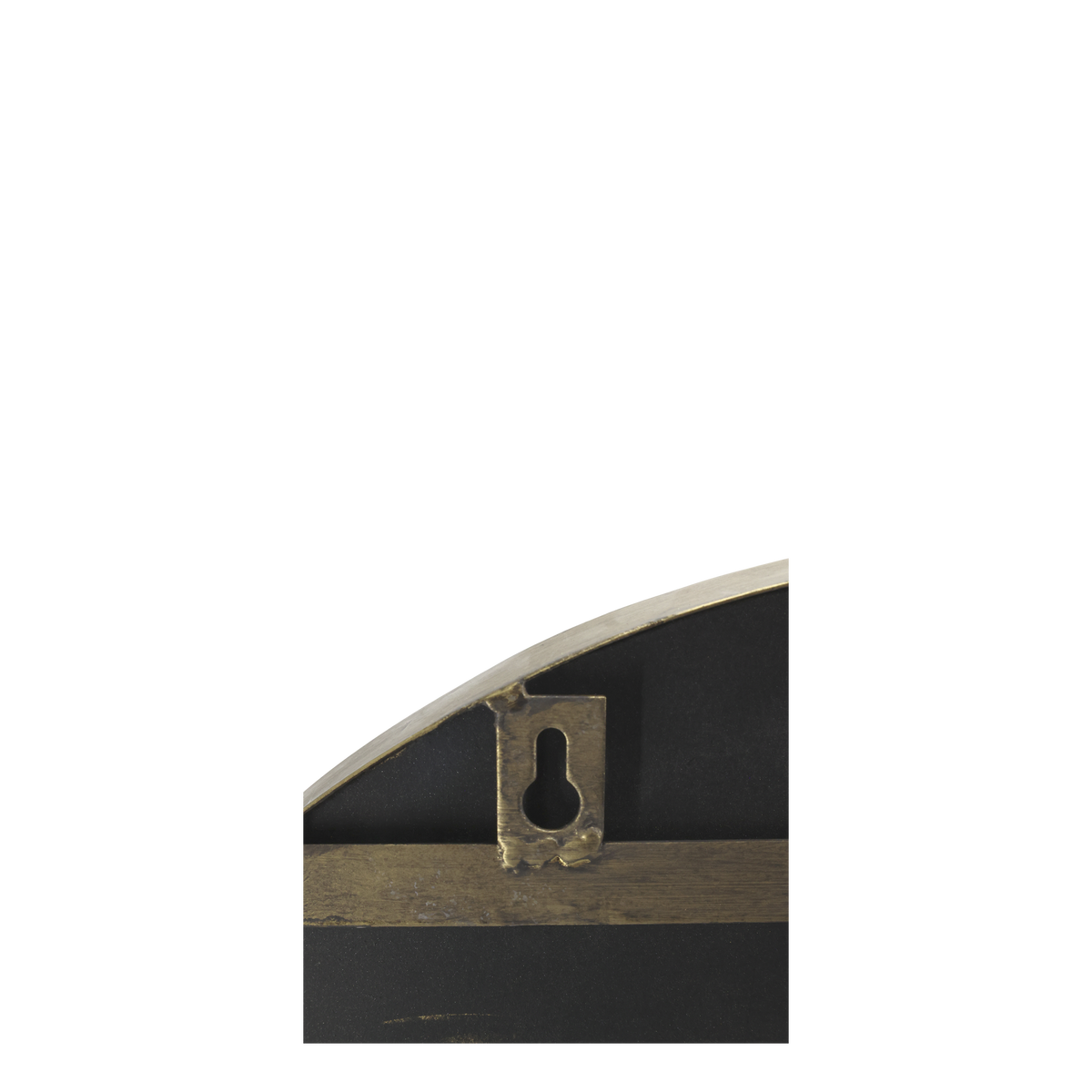 Antique Brass Tri-Fold Mirror