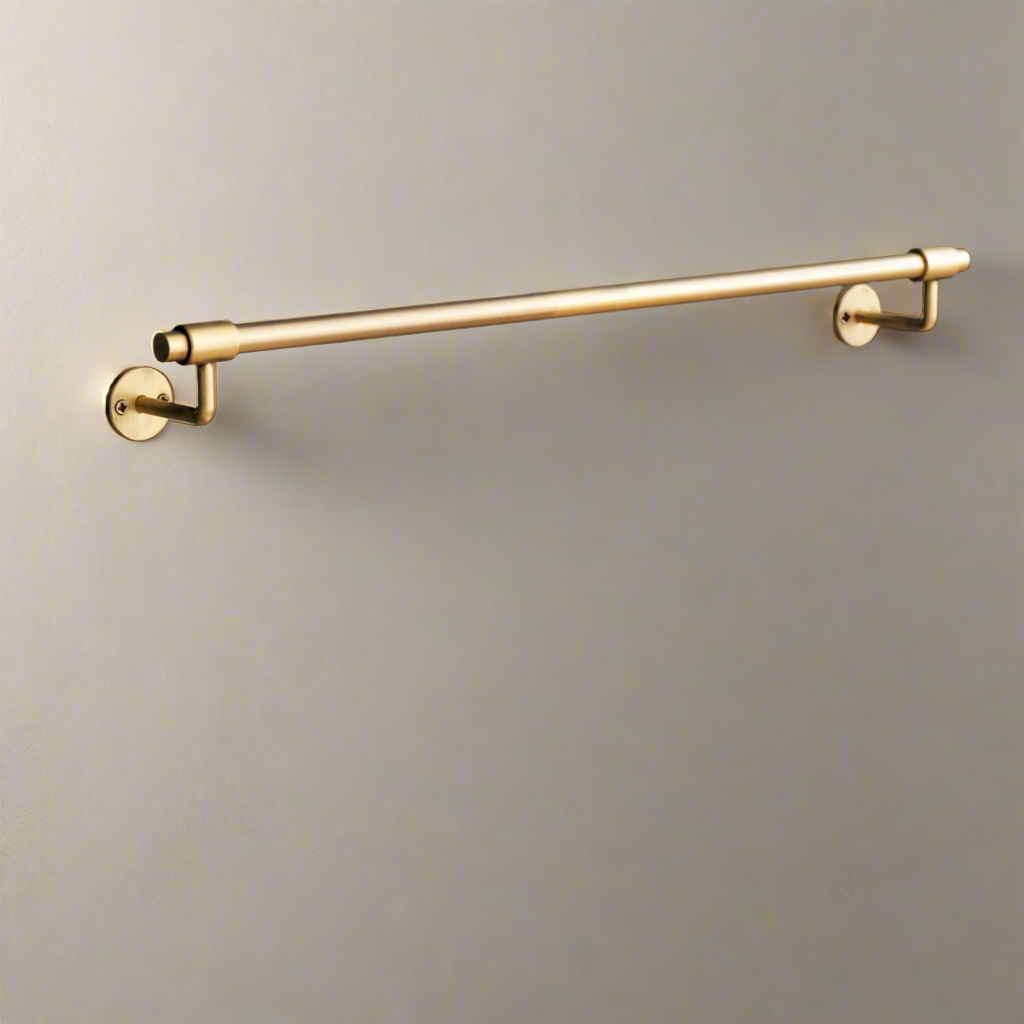 Brushed Brass Towel Rail