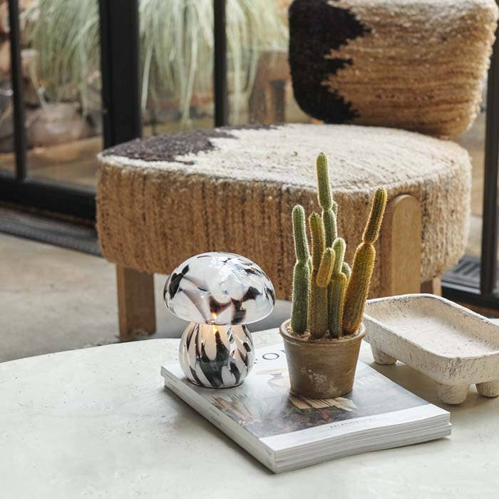 Marbled Glass Cordless Lamp - Design Vintage