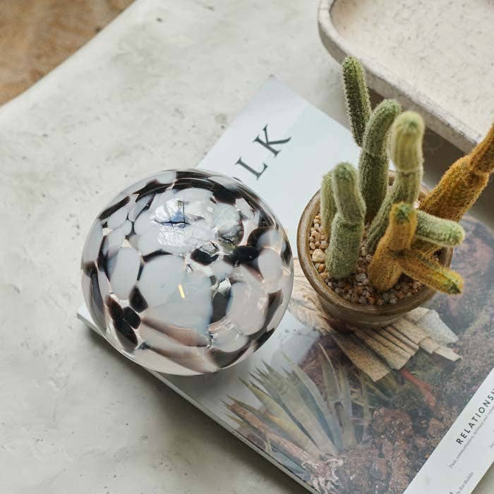 Marbled Glass Cordless Lamp - Design Vintage
