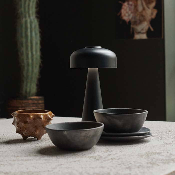 Black Rechargeable Table Lamp - Design Vintage