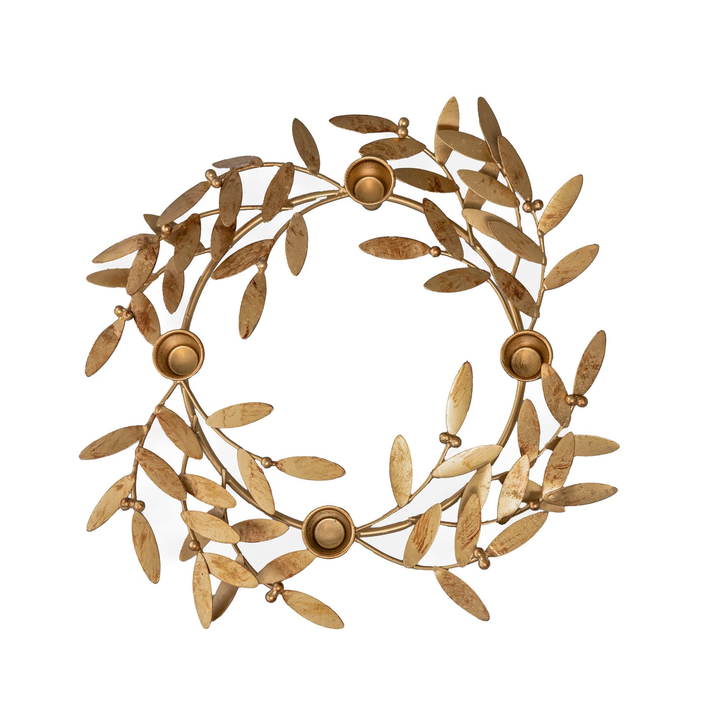 Brass Leaf Candle Holder