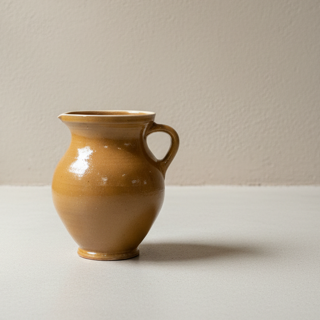 Hungarian Glazed Ochre Jug