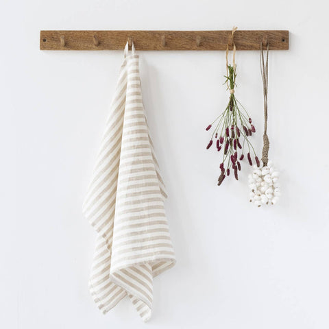 Striped Linen Tea Towel