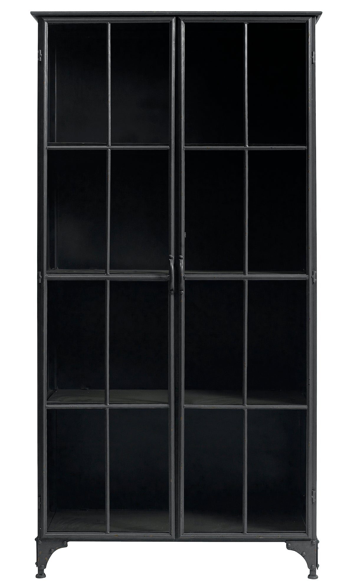 Black Iron Double Cabinet - Design Vintage