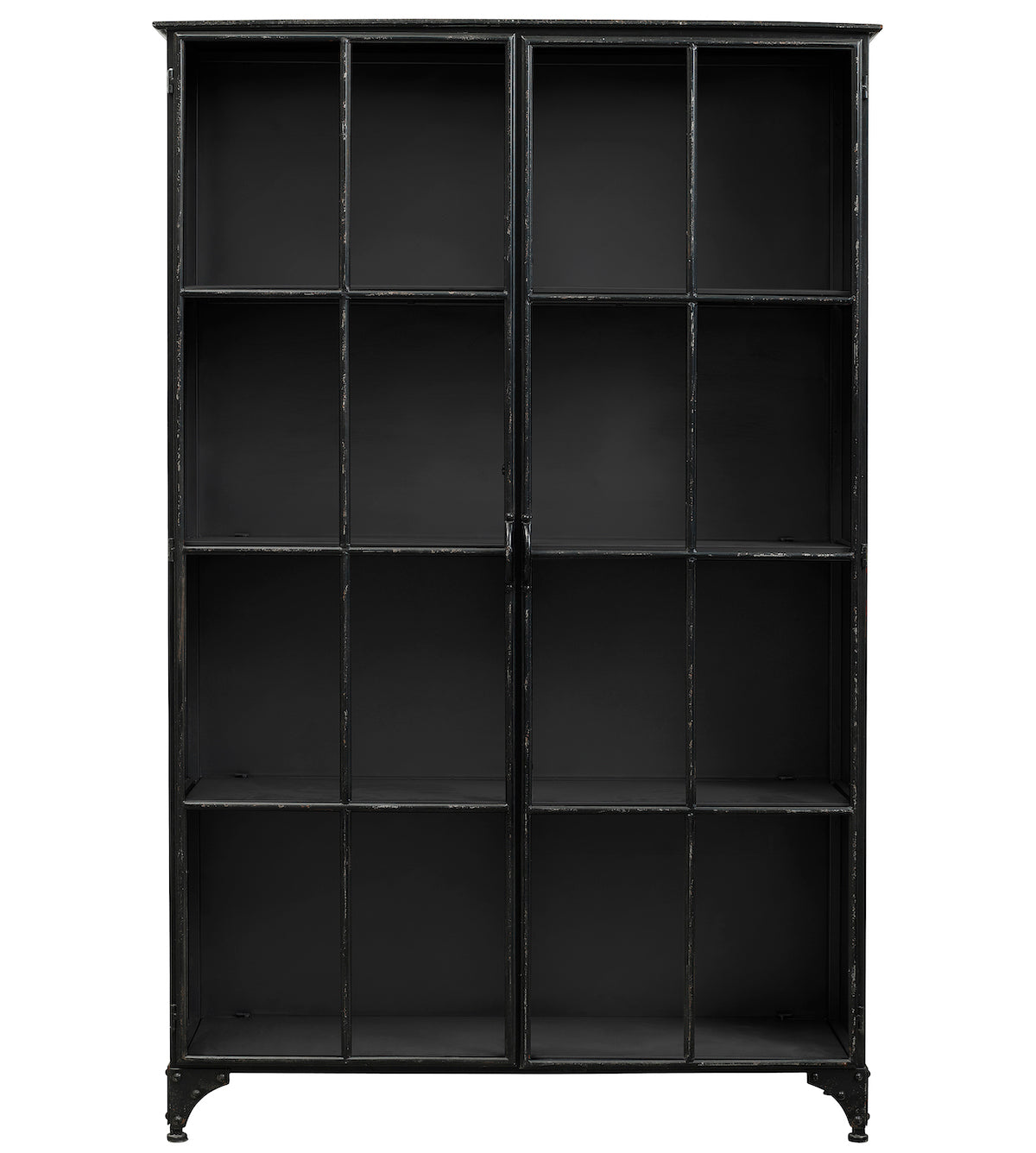 Black Iron Wide Cabinet - Design Vintage