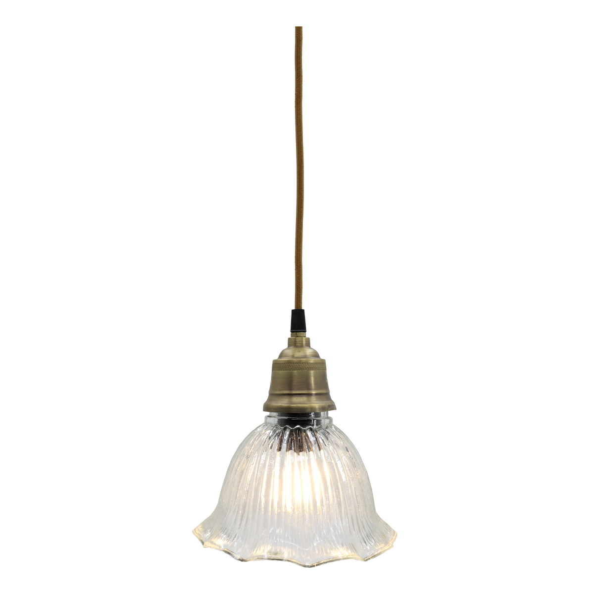 Scalloped Glass Pendant