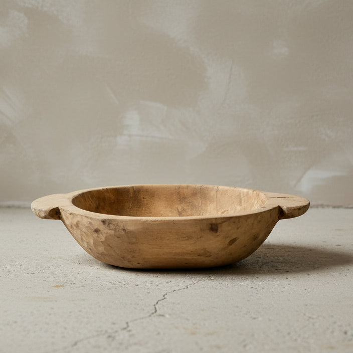 Medium Vintage Dough Bowl - Design Vintage