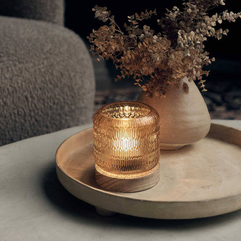 Honey Glass Portable Lamp