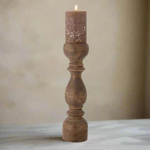 Mango Wood Candleholder