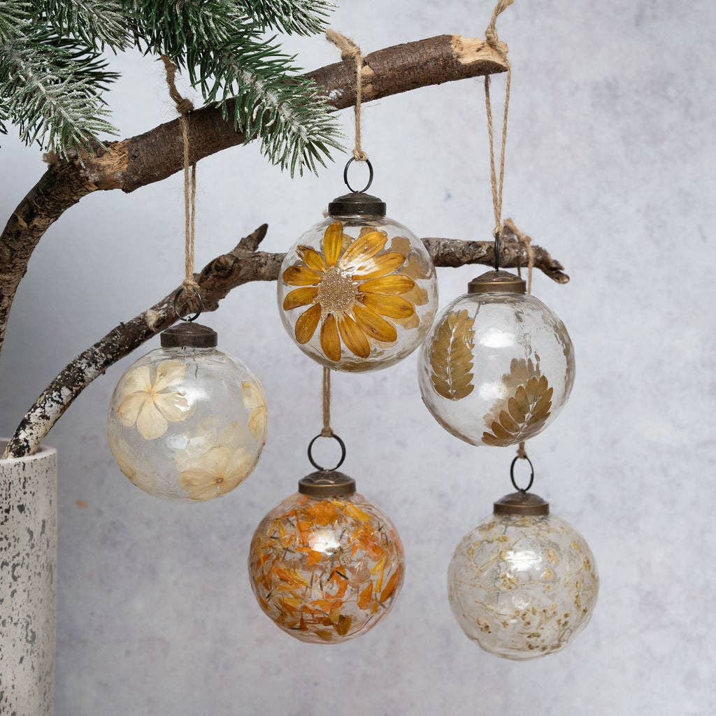 Ochre Botanical Bauble