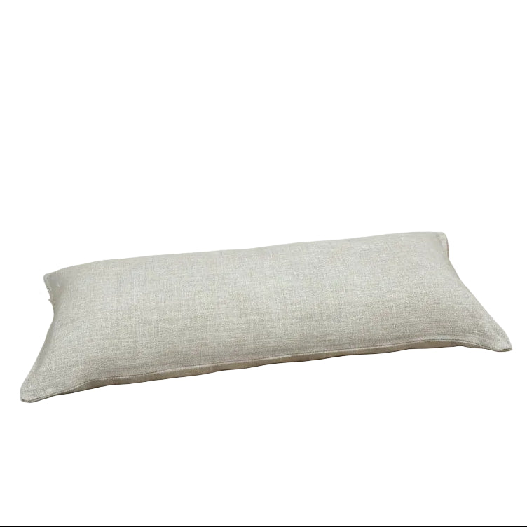 Vintage Plain Linen Bench Cushion - Design Vintage