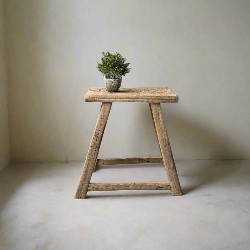 Vintage Elm Side Table 'Adi'