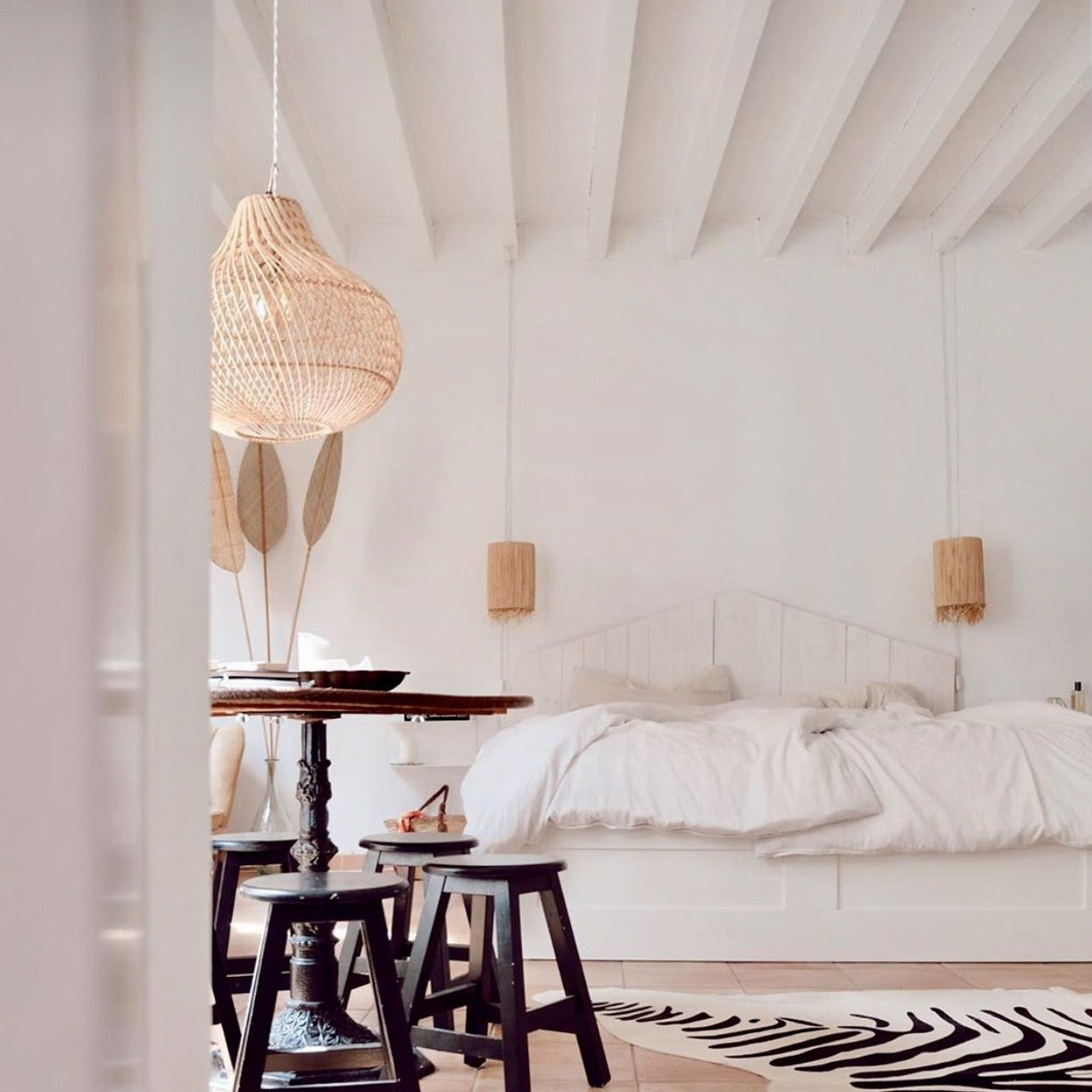 Aulia Rattan Lampshade - Design Vintage