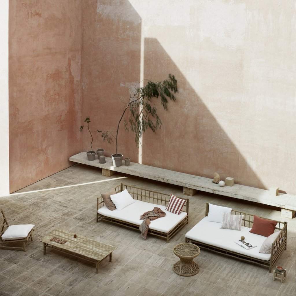 Bamboo Day Bed Left Sided - Design Vintage