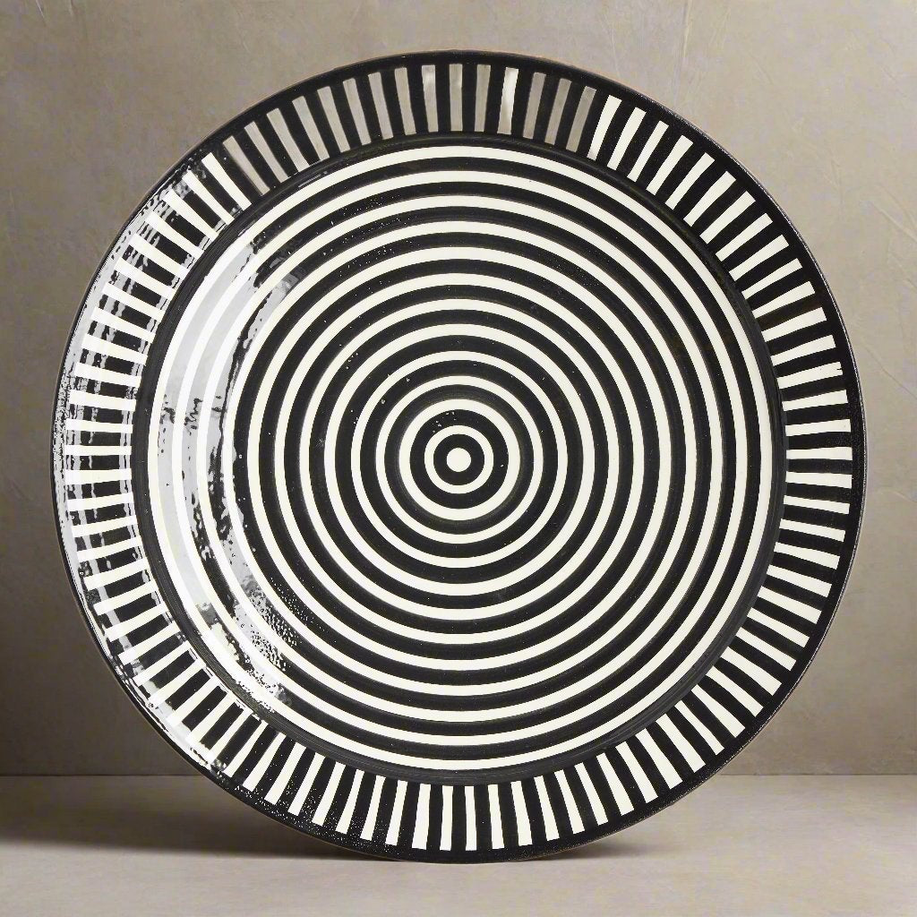 Handmade Moroccan Clay Platter - Design Vintage