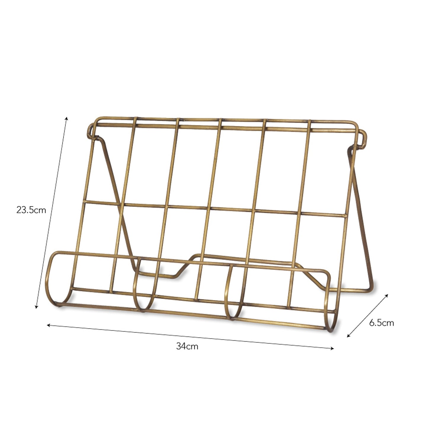 Antique Brass Cookbook Stand