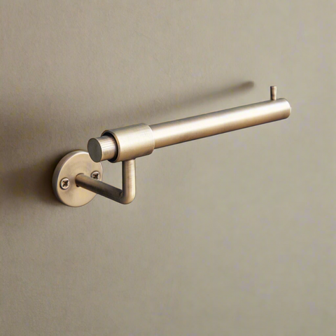 Brushed Brass Toilet Roll Holder