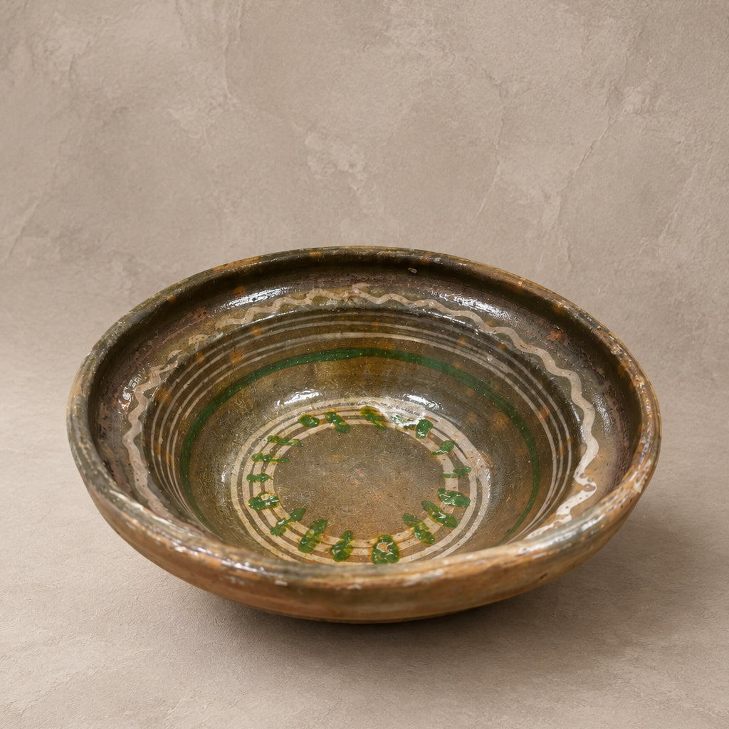 Vintage Hungarian Folk Bowl - Design Vintage