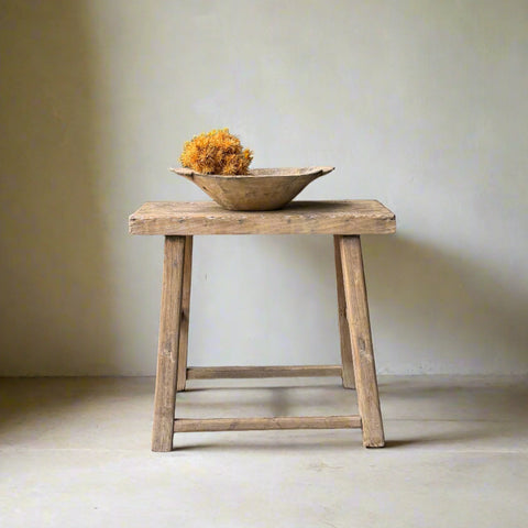 Vintage Elm Side Table 'Etta'