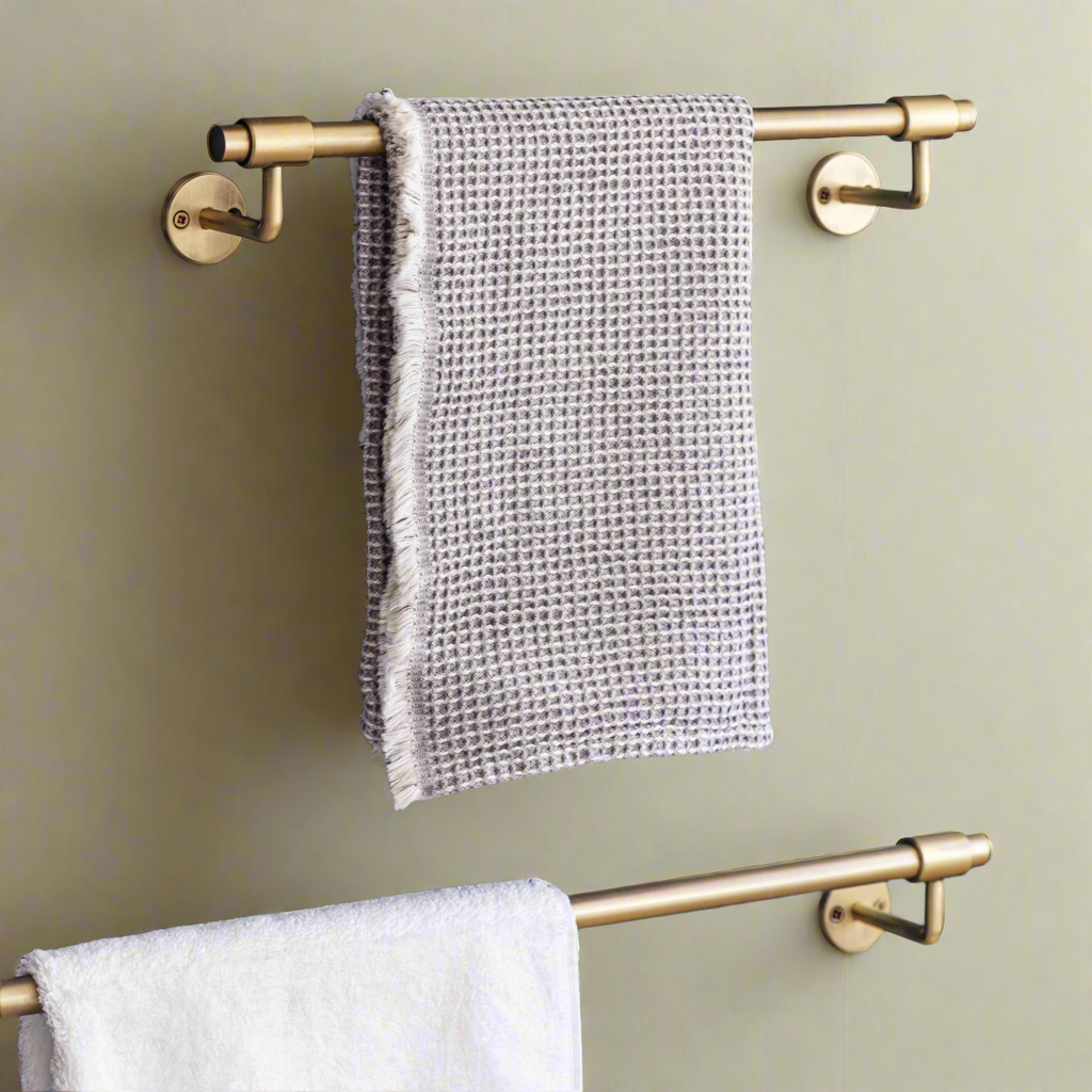 Brushed Brass Towel Rail