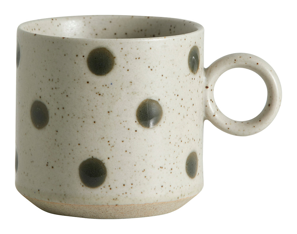 Grainy Green Dot Mug - Design Vintage
