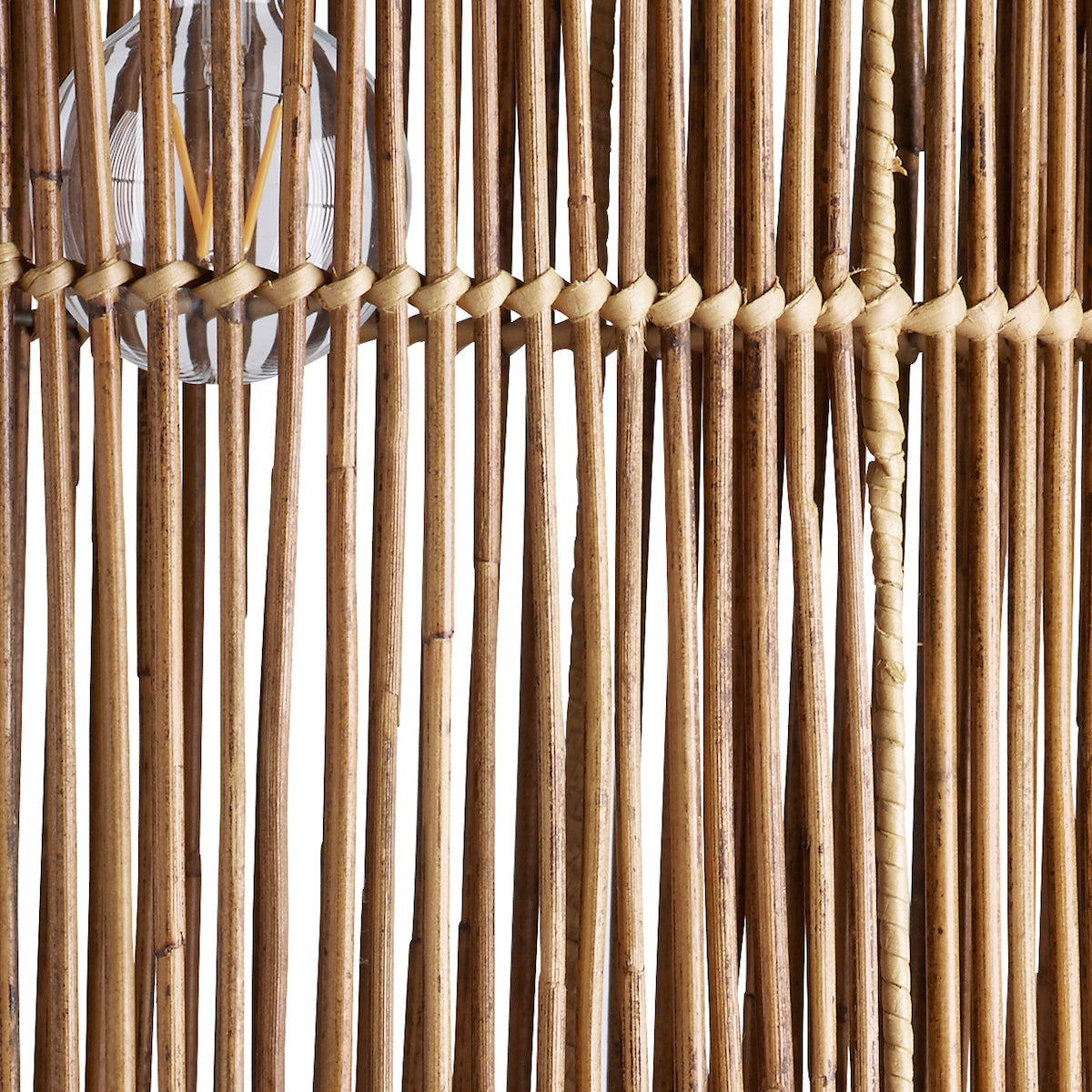 XL Tube Rattan Lampshade - Design Vintage