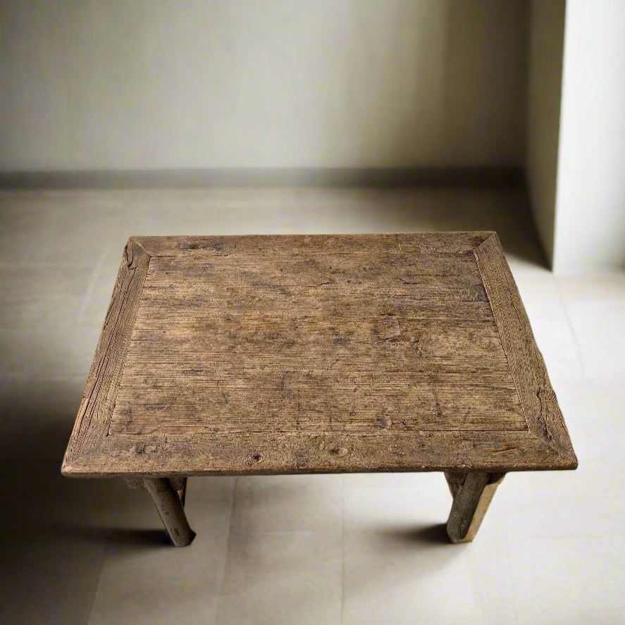 Vintage Elm Coffee Table 'Alva' - Design Vintage