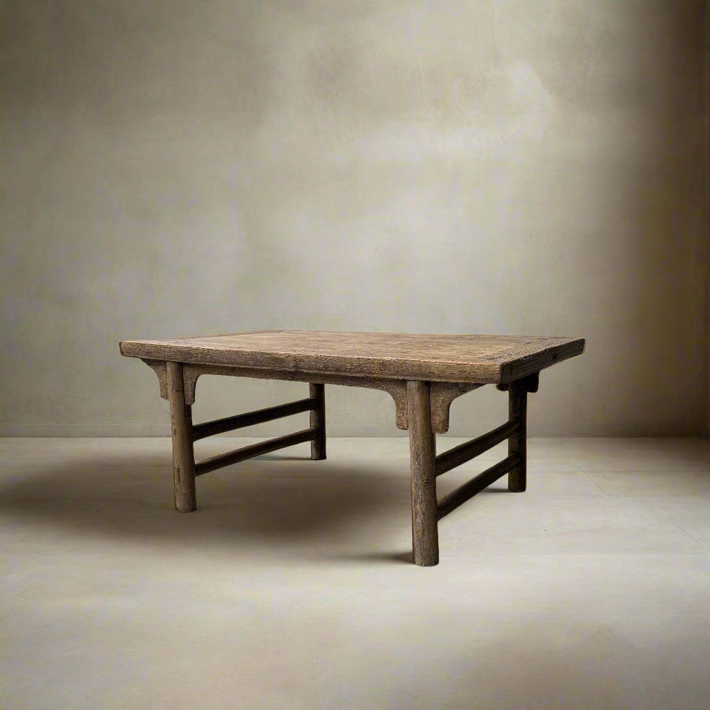 Vintage Elm Coffee Table 'Alva' - Design Vintage