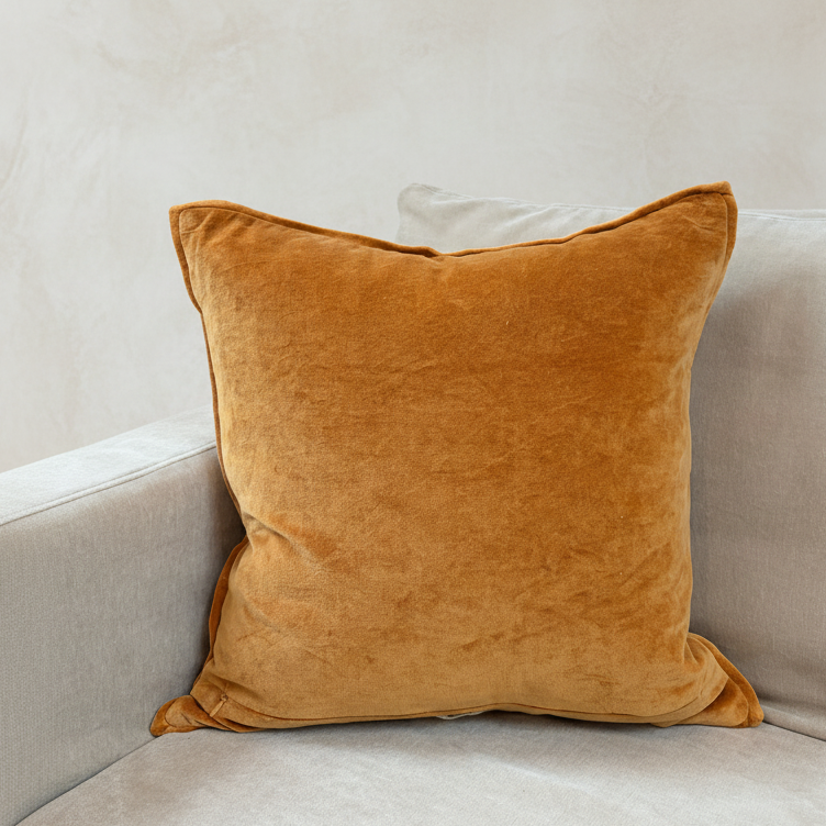 Nutmeg Linen Reversible Cushion - Design Vintage