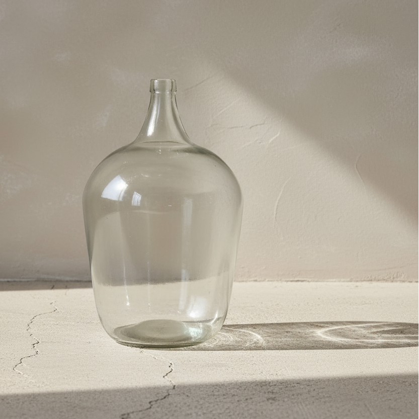Vintage Glass Demijohn - Design Vintage