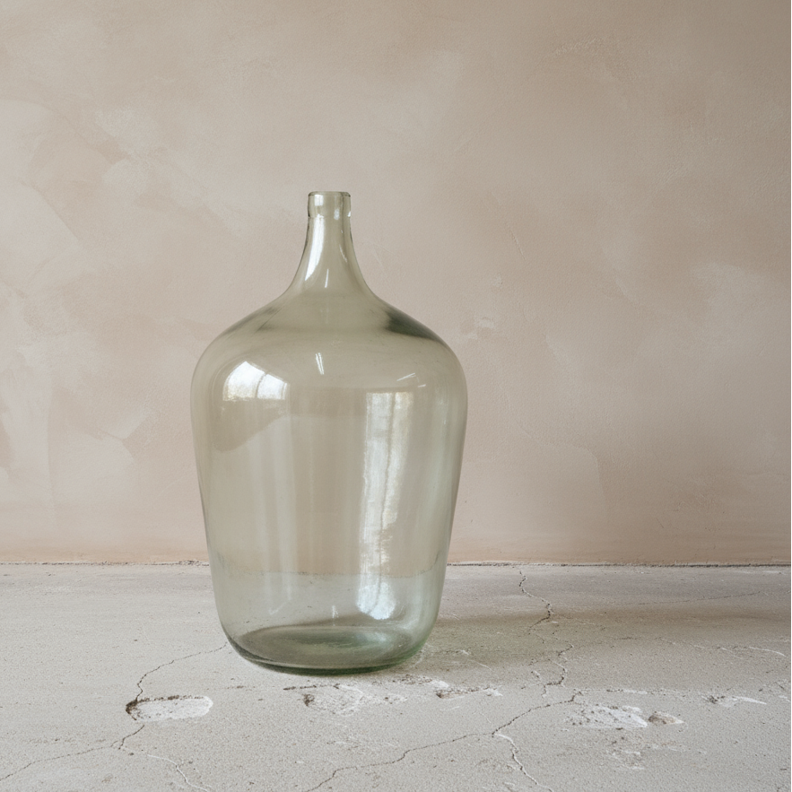 Vintage Glass Demijohn - Design Vintage