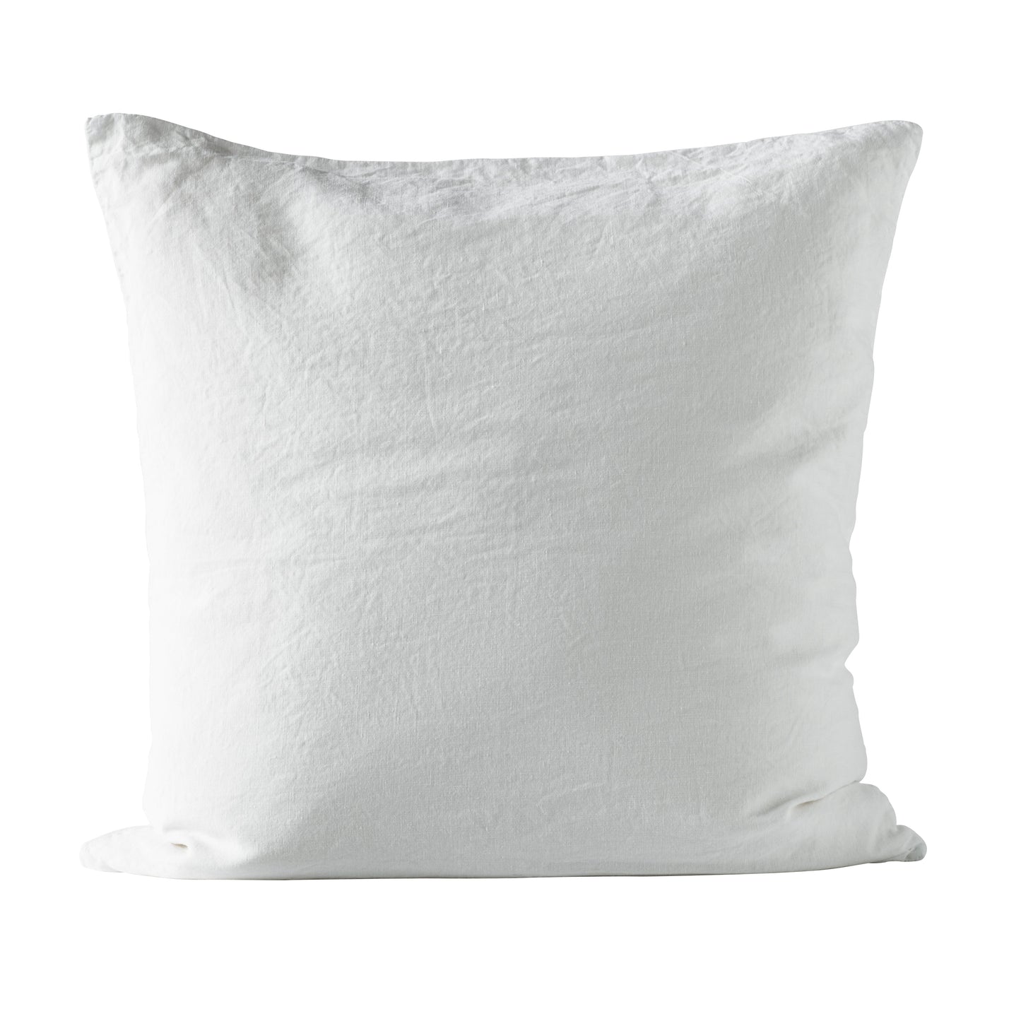 Large White Linen Cushion - Design Vintage