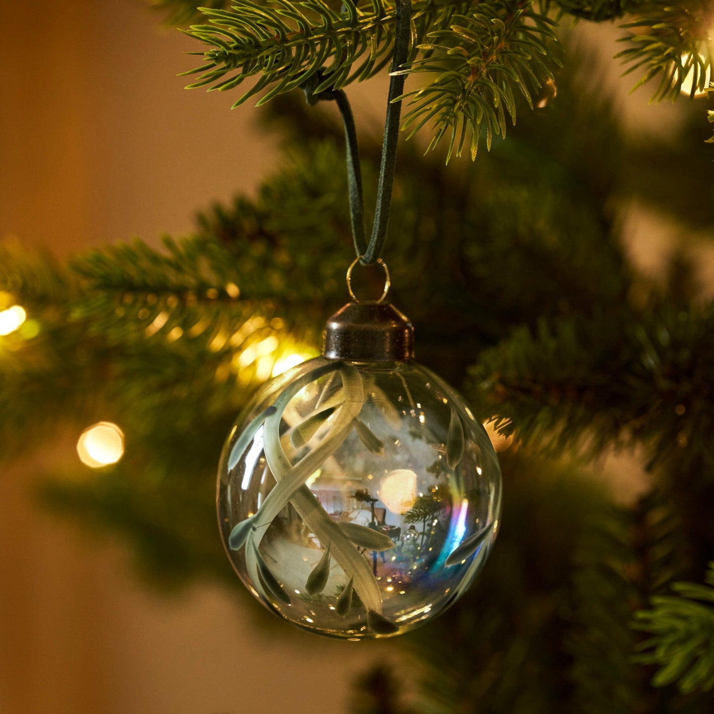 Set of 6 Mistletoe Baubles