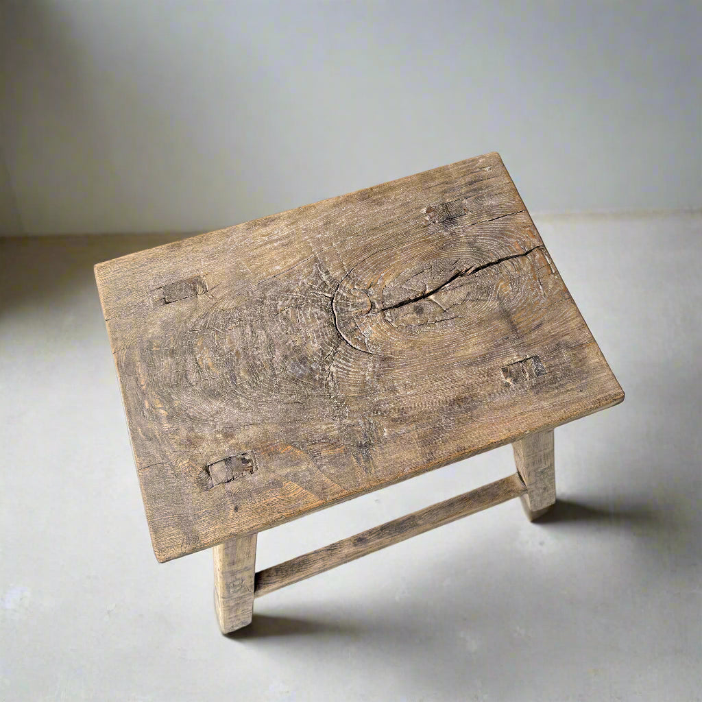 Vintage Elm Side Table 'Ola'