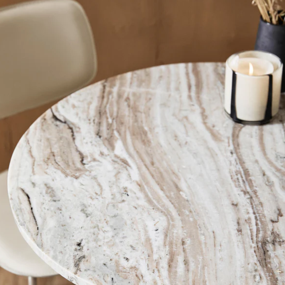 Nord Ecru Cafe Table - Design Vintage