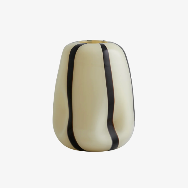 Striped Glass Vase - Design Vintage