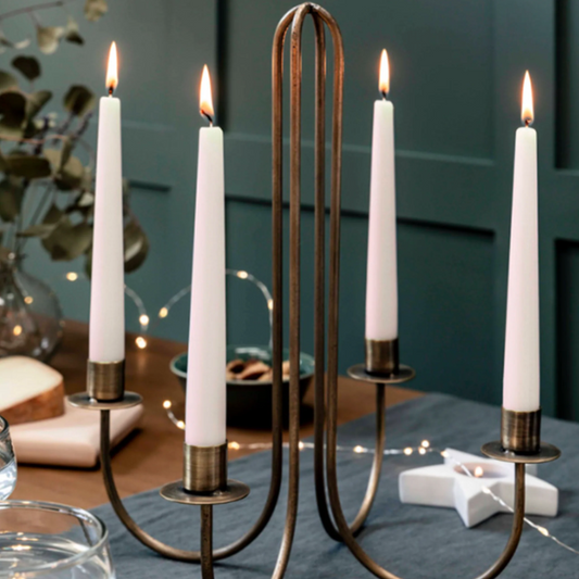 Antique Brass Candelabra - Design Vintage