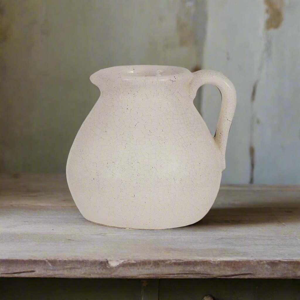 Crackle Glaze Jug - Design Vintage