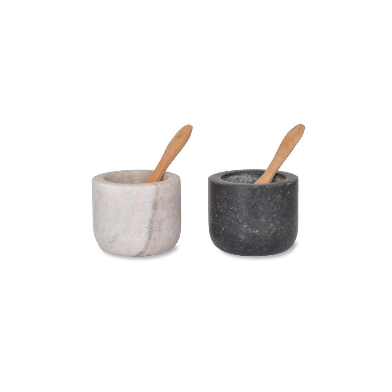 Marble Salt & Pepper Bowls - Design Vintage