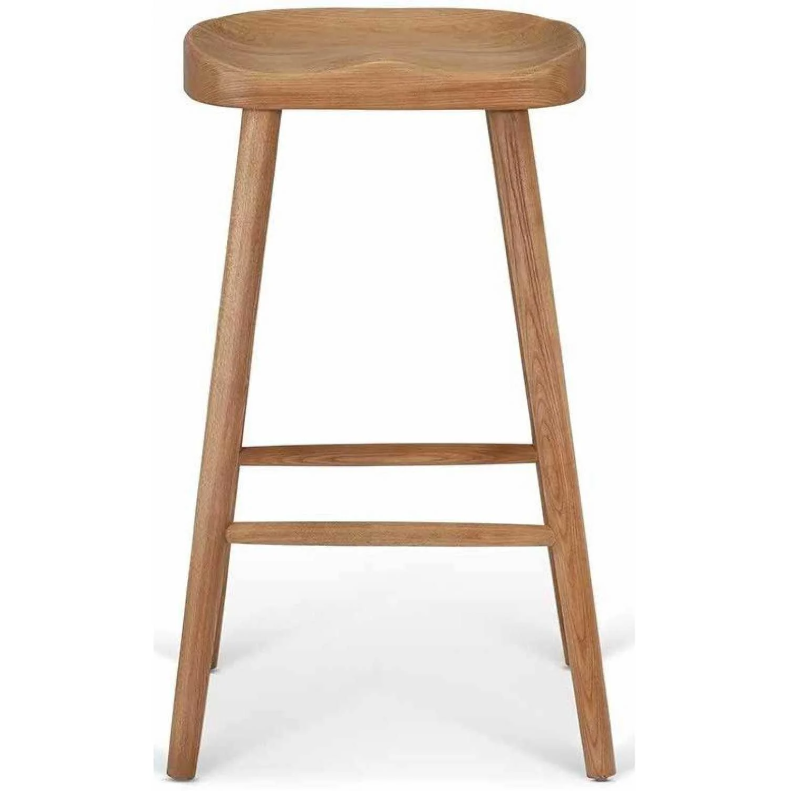 Solid Ash Bar Stool - Design Vintage