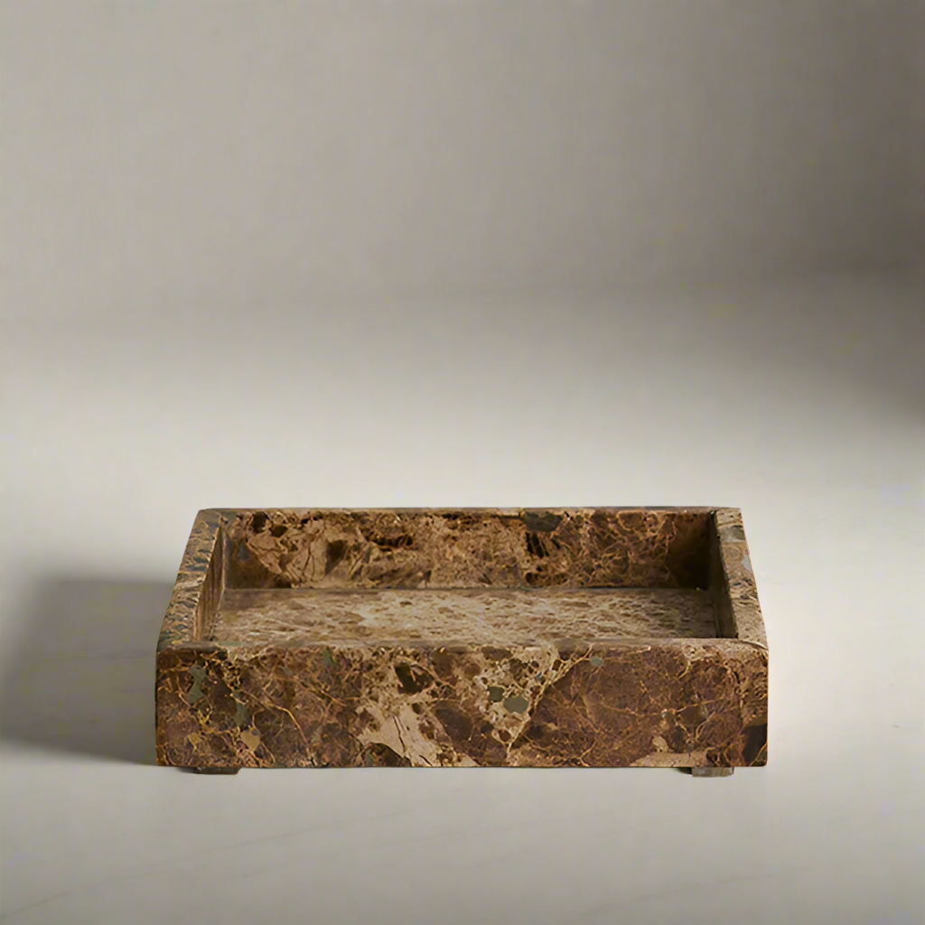 Mocha Marble Tray - Design Vintage