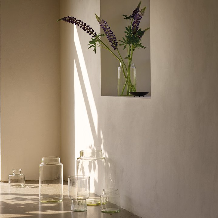 Etched Glass Vase - Design Vintage