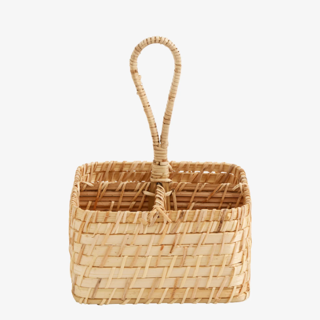 Bamboo Cutlery Basket - Design Vintage