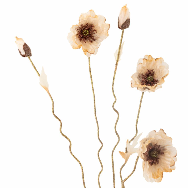Natural Poppy Spray - Design Vintage