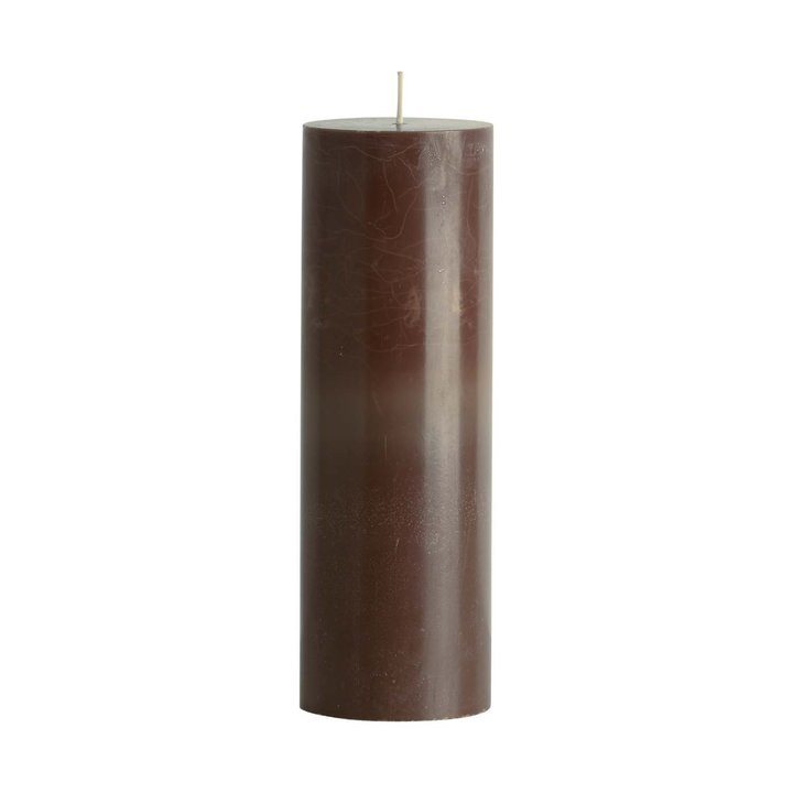 Mocha Pillar Candle - Design Vintage