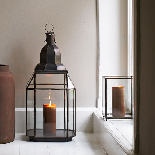 Mocha Pillar Candle - Design Vintage